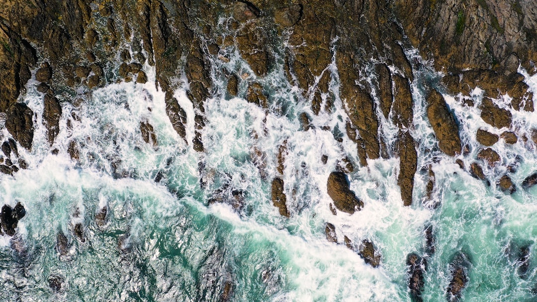 Aerial View Of Ocean Waves